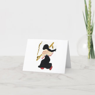 Agradecimiento Caminando por la tarjeta de felicitación de ruta