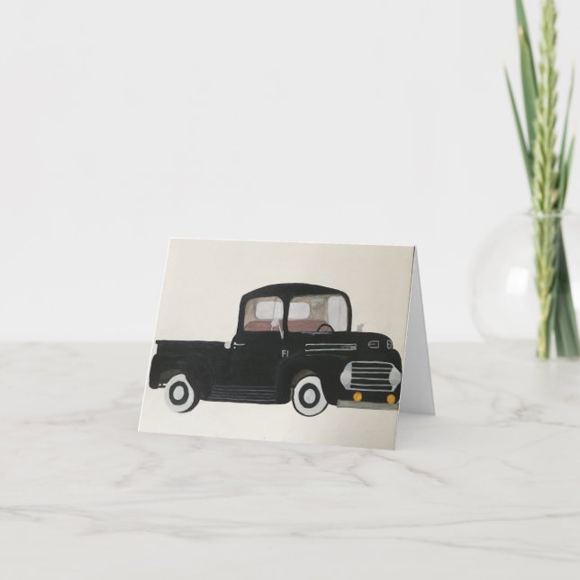 Agradecimiento Camión pop, pequeña, tarjeta de 4" x 5,6" (Anverso)