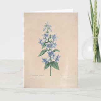 Agradecimiento Campanula por la tarjeta de condolencia botánica