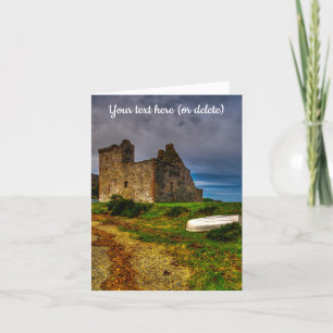 Agradecimiento Castillo de Lochranza, tarjeta de felicitación de 