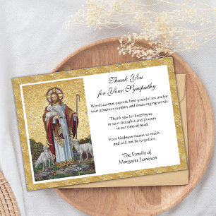 Agradecimiento Católico Religioso Condolencias Jes