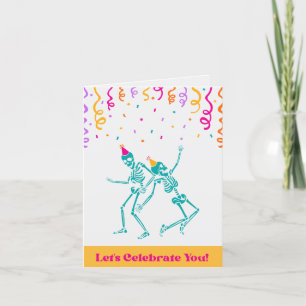 Agradecimiento ¡Celebremos! Tarjeta de cumpleaños quiropráctica