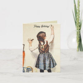 AGRADECIMIENTO CHALKBOARD DESEA UNA FELIZ TARJETA DE CUMPLEAÑOS