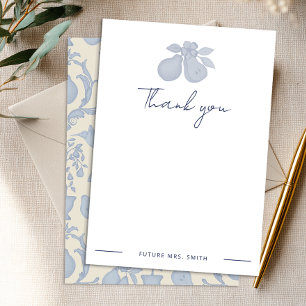 Agradecimiento Chova Nupcial Perfect Pear   Tarjeta de Agradecimi