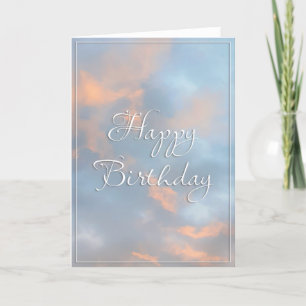 Agradecimiento Cielos dorados - Tarjeta de cumpleaños