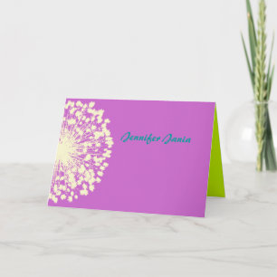 Agradecimiento Circular Retro Daisy Bat Mitzvah Tarjeta de agrade