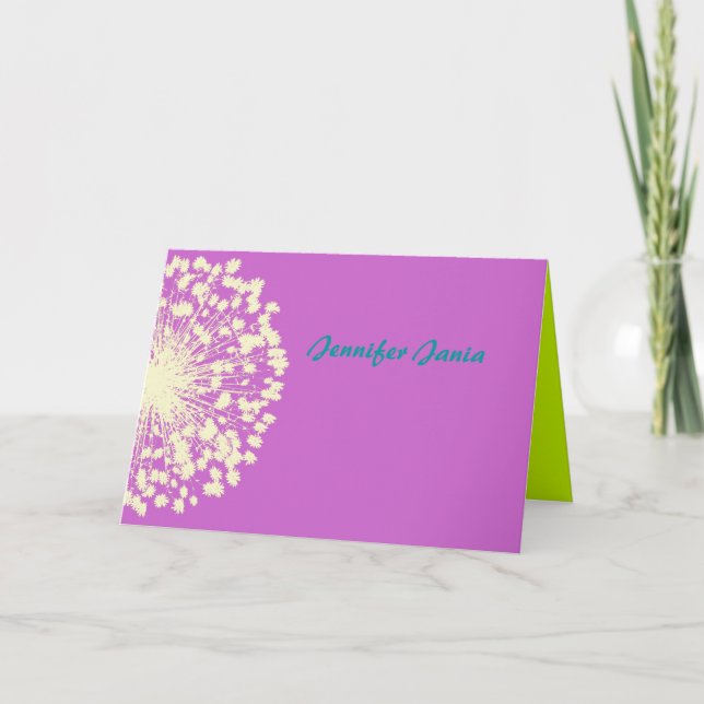 Agradecimiento Circular Retro Daisy Bat Mitzvah Tarjeta de agrade (Anverso)
