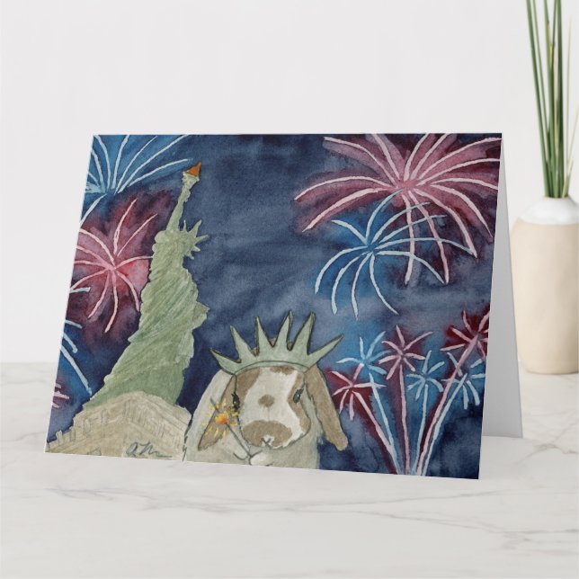 Agradecimiento Coconut's Adventures: Tarjeta de saludo de julio d (Anverso)