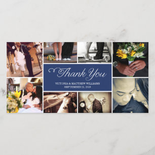 AGRADECIMIENTO COLLAGE DE SCRIPT DULCE   BODA GRACIAS TARJETA