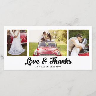 Agradecimiento Collage moderno | Tarjeta fotográfica de agradecim