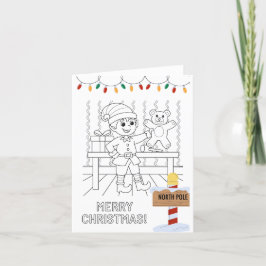 Agradecimiento Color en la tarjeta de Navidades propios