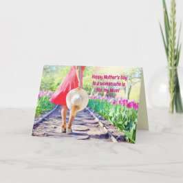 AGRADECIMIENTO COMO LA TARJETA DEL DÍA DE UNA MADRE