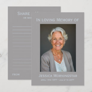 Agradecimiento Comparte una tarjeta de memoria + tu texto y foto