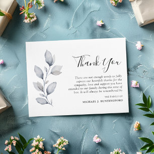 Agradecimiento Compasión Foliage de Invierno Foto Tarjeta de agra