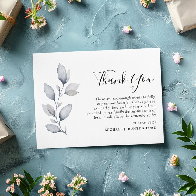 Agradecimiento Compasión Foliage de Invierno Foto Tarjeta de agra (Subido por el creador)