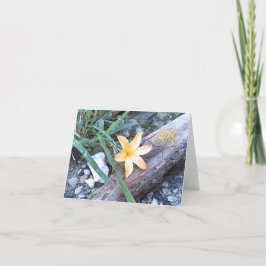 Agradecimiento Con amor Flor Amarilla Tarjeta de felicitación en 
