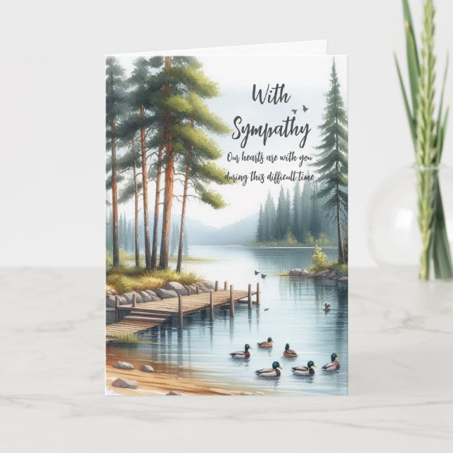 Agradecimiento Con tarjeta de felicitación de simpatía (Anverso)