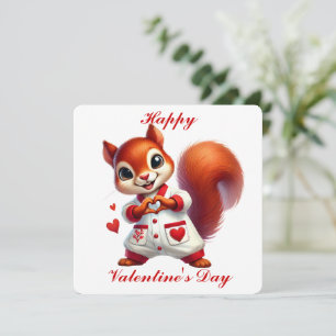 Agradecimiento Conejito Lindo - Tarjeta del Día de San Valentín