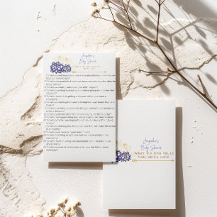 Agradecimiento Consejo de Baby Shower nadie le dice la tarjeta de