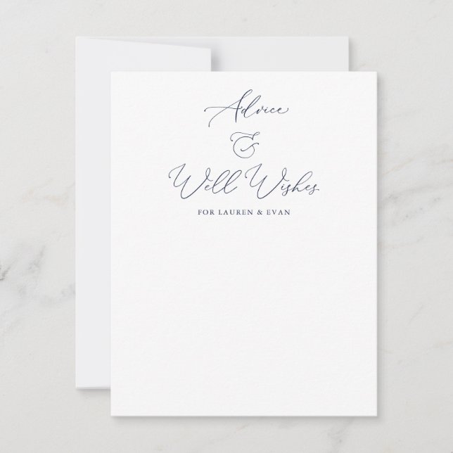 Agradecimiento Consejos y buenos deseos para la tarjeta Boda de l (Anverso)