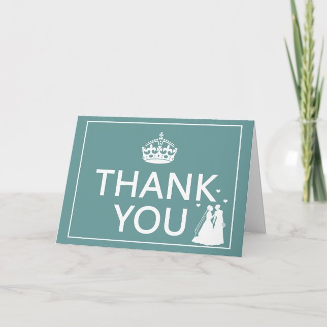 Agradecimiento Conservar el estilo de calma Gracias Tarjeta (Anverso)