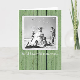 Agradecimiento Construir una hermosa tarjeta de vacaciones para N