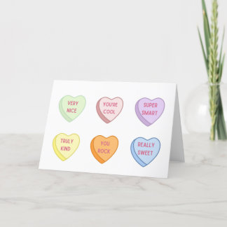 Agradecimiento Conversación La tarjeta de San Valentín en blanco 