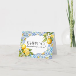 Agradecimiento Costa Amalfitana Italia - Tarjeta de agradecimient