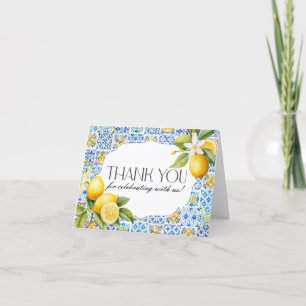 Agradecimiento Costa Amalfitana Italia - Tarjeta de agradecimient