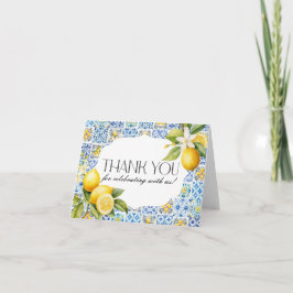 Agradecimiento Costa Amalfitana Italia - Tarjeta de agradecimient