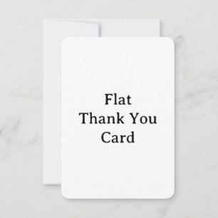 Agradecimiento Crea tu propia tarjeta plana redondeada de 3,5" x