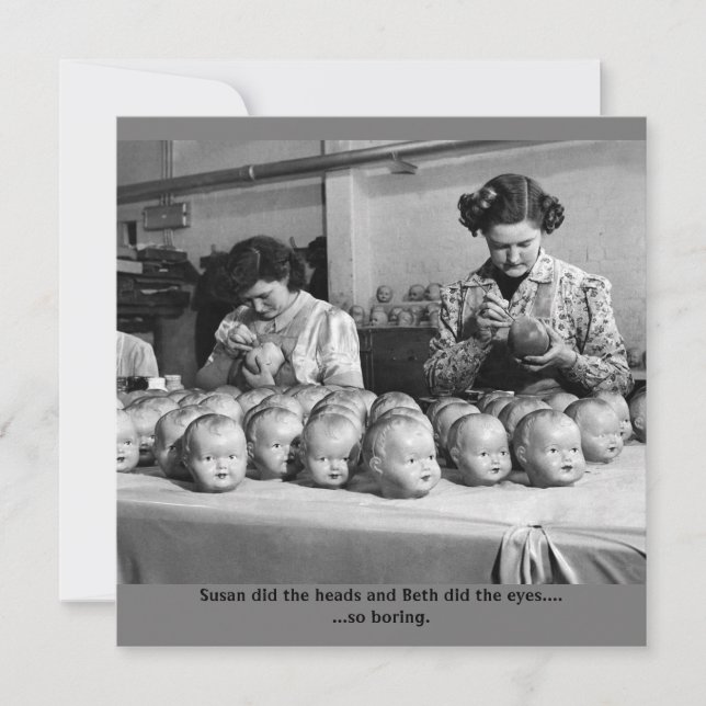 Agradecimiento Creíble tarjeta de fábrica de muñecas para hallowe (Anverso)