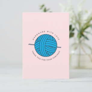 Agradecimiento CROCHET ESPECIAL GRACIAS Tarjeta de cliente