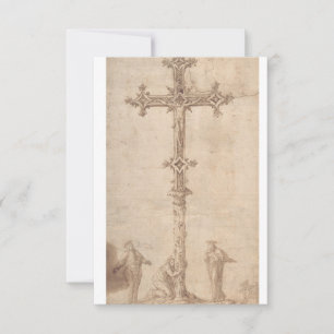 Agradecimiento Crucifixión de Cristo Tarjeta Santa Pater Noster