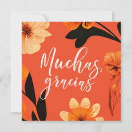 Agradecimiento Cuadrado plano de 5.25" en blanco Gracias Tarjeta 