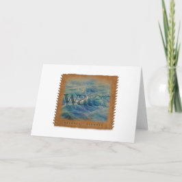 Agradecimiento Cuatro Elementos - Agua - Tarjeta de Felicitación