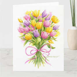 Agradecimiento Cumpleaños Hermosa tarjeta de felicitación grande 