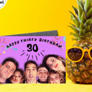Agradecimiento Cumpleaños treinta, tarjeta de cumpleaños divertid