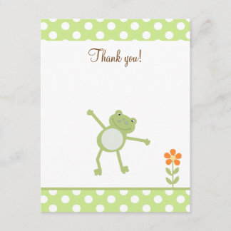 Agradecimiento Cute Salto de Escarcha Gracias tarjeta plana