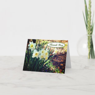 Agradecimiento Daffodils de Brook Personalizable Gracias Tarjeta
