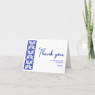 Agradecimiento Dahlia Buds Fiesta personalizado - Tarjeta de agra