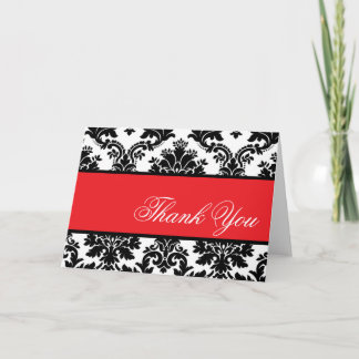 Agradecimiento Damasco negro - Tarjeta de felicitación personaliz