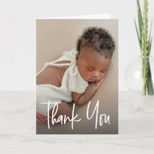 Agradecimiento de Baby Shower con Foto Personaliza