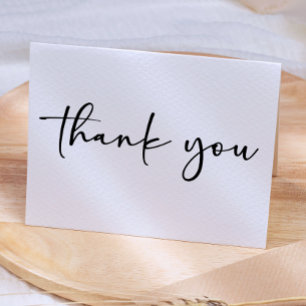 Agradecimiento de baby shower con letra script mod