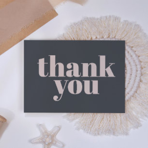 Agradecimiento de Baby Shower con tipografía boho