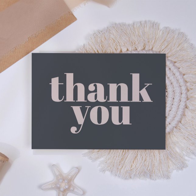 Agradecimiento de Baby Shower con tipografía boho  (Subido por el creador)