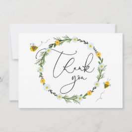 Agradecimiento de Baby Shower de Abeja