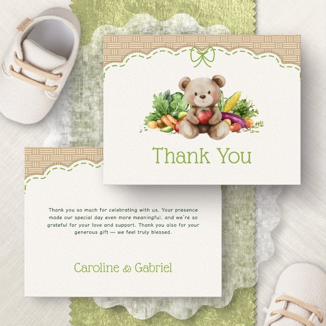 Agradecimiento de Baby Shower de Oso Creado Localm (Subido por el creador)