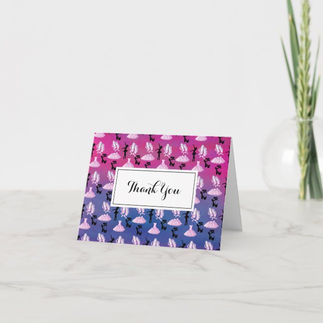 Agradecimiento de baile de patrón de ballet Gracia (Anverso)