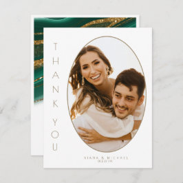 Agradecimiento de Boda Abstracto Brillante Estrato